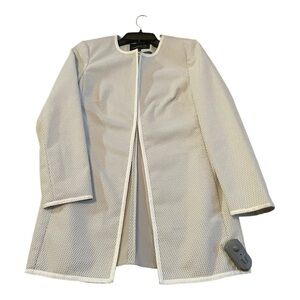 LAFAYETTE 148 New York gray and white Topper Jacket